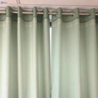 Stained curtain before professional treatment in rodd-point-nsw
